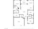 Detailed floor plan showcasing layout including primary bedroom, living room, kitchen, and garage at 1008 New Creek Ave, Henderson, NV 89015