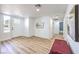 Bright open floor plan features wood look flooring and modern finishes at 1731 Sherwin Ln, Las Vegas, NV 89156