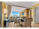 Bright dining area features city views and a round table with seating for four at 2000 N Fashion Show Dr # 5326, Las Vegas, NV 89109