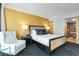 Bright bedroom with city views, featuring a cozy armchair and modern decor at 2000 N Fashion Show Dr # 5326, Las Vegas, NV 89109