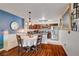 Charming kitchen with stainless steel appliances, granite countertops, and breakfast nook for casual dining, and dining area at 2028 Bavington Dr # A, Las Vegas, NV 89108