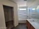 This bathroom offers a vanity, a toilet and shower with tub at 2711 Morning Break Ct, Las Vegas, NV 89142