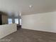 Spacious living room with neutral paint and sleek hardwood flooring at 2711 Morning Break Ct, Las Vegas, NV 89142