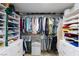 Walk-in closet complete with custom shelving and drawers for optimal storage at 2749 Lodestone Dr, Las Vegas, NV 89117