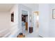 Upstairs hallway with doorway to bedroom or sitting area and to a door to bath/storage at 2749 Lodestone Dr, Las Vegas, NV 89117