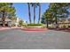 A lovely landscaped entrance with the name of the community at 2749 Lodestone Dr, Las Vegas, NV 89117
