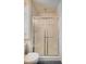 A standard shower with a sliding glass door at 3143 El Chico Ct, Las Vegas, NV 89120