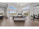 Spacious living room boasts high ceilings, modern furnishings, and an open layout at 4050 N Tomsik St, Las Vegas, NV 89129