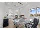 Contemporary office with glass table, comfortable chairs, and outdoor views at 4050 N Tomsik St, Las Vegas, NV 89129