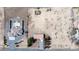 Expansive aerial view showcasing a desert property with a main house and a separate pool house at 480 China St, Pahrump, NV 89048