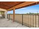This back patio has a wooden roof and a beautiful view at 480 China St, Pahrump, NV 89048
