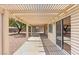 Extended covered patio with ample space for seating and dining in the backyard at 538 Ancient Mayan Dr, Henderson, NV 89015