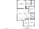 Second floor plan displays primary bedroom, bathrooms, and additional bedrooms at 6440 Bristlebird St, North Las Vegas, NV 89084