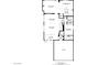 Detailed first floor plan showcases layout of living spaces, kitchen, and bedroom at 6440 Bristlebird St, North Las Vegas, NV 89084