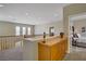 Bright landing with built-in storage and view into a bedroom at 6440 Bristlebird St, North Las Vegas, NV 89084