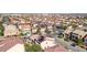 Picture of a suburban neighborhood featuring well maintained homes with red tile roofs at 6714 Flamenco Ct, Las Vegas, NV 89139