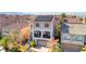 Charming two-story home featuring a covered front porch, balcony, and desert landscaping at 6714 Flamenco Ct, Las Vegas, NV 89139