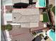 Aerial view showcases the home's perimeter, backyard oasis, and overall lot at 6869 Desert Thrasher Dr, North Las Vegas, NV 89084