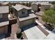 Two-story home features a well-kept yard and a spacious two-car garage at 6869 Desert Thrasher Dr, North Las Vegas, NV 89084