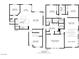 Detailed floor plan showcasing the layout of a two-story home with clearly labeled rooms and dimensions at 7630 Canyon Diablo Rd, Las Vegas, NV 89179