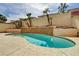 Inviting pool featuring a charming tile water feature and easy access from the home at 7637 Good Fortune Ct, Las Vegas, NV 89139