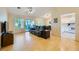 Spacious living room with backyard access and an open floor plan at 9024 Starmount Dr, Las Vegas, NV 89134