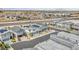 Aerial view of a new neighborhood with modern homes and desert landscaping at 9876 Magnus Ct, Las Vegas, NV 89178