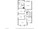 Detailed second floor plan of the home layout including room dimensions at 9876 Magnus Ct, Las Vegas, NV 89178