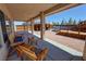 Enjoy this covered patio that has access to the barbecue area and a view of the above ground pool at 1361 Moose St, Pahrump, NV 89048