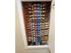 Organized water panel with labeled hot and cold water lines and shutoff valves at 1361 Moose St, Pahrump, NV 89048