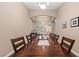 Elegant dining room featuring a large dining table and hardwood floors at 2025 Dakota Lodge Ave, Las Vegas, NV 89123