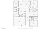 Detailed floor plan showcasing the layout, including bedrooms, bathrooms, kitchen, and living spaces at 2025 Dakota Lodge Ave, Las Vegas, NV 89123
