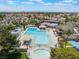 A clean community pool area with lounge chairs and maintained landscaping at 2452 Silver Shadow Dr, Las Vegas, NV 89108