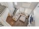 Spacious, light-filled living room with sectional sofa, view from above at 2452 Silver Shadow Dr, Las Vegas, NV 89108