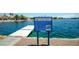 Waterfront with a community sign and a dock for members and guests at 3151 Soaring Gulls Dr # 2121, Las Vegas, NV 89128