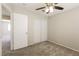 Bedroom with carpet flooring, a ceiling fan, and a closet at 3209 Cheltenham St, Las Vegas, NV 89129