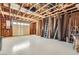Spacious unfinished garage featuring an abundance of room for two cars and extra storage at 3231 Rebel Ave, Pahrump, NV 89048