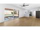 Spacious living room with an open layout and access to a backyard pool at 3793 Casa Colorado Ave, Las Vegas, NV 89121