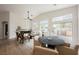 Inviting living room with lots of natural light and an elegant fireplace at 4065 Genoa Dr, Las Vegas, NV 89141