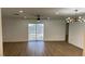 Spacious living room with sliding glass doors to the backyard at 5239 Treasure Ave, Las Vegas, NV 89122