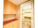 View of the walk-in closet with built-in shelves at 62 E Serene Ave # 115, Las Vegas, NV 89123