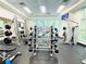 Community gym with a variety of weight machines and equipment at 62 E Serene Ave # 115, Las Vegas, NV 89123