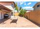 Fully fenced-in backyard with a patio area, ideal for outdoor enjoyment at 6529 Hartwood Rd, Las Vegas, NV 89108