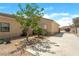 Gated side yard with concrete and gravel at 6841 Longmeadow Dr, Pahrump, NV 89061