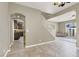 Open entryway with tile floors, a view to the kitchen and stairs, and a light and airy feel at 8015 Maple Park St, Las Vegas, NV 89131