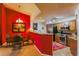 An open kitchen boasts stainless steel appliances, wooden cabinets, and counter seating at 8777 Maule Ave # 3116, Las Vegas, NV 89148