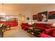 Inviting living room with a comfortable seating arrangement and stylish decor accents at 8777 Maule Ave # 3116, Las Vegas, NV 89148