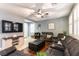 Comfortable living room with recessed lights and neutral decor at 10229 Mayflower Bay Ave, Las Vegas, NV 89166