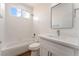 Clean bathroom featuring a tub and shower combination at 10505 Jeremy Ridge Ave, Las Vegas, NV 89144