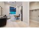 Office featuring wood desk and closet at 10781 Agate Cliffs Ave, Las Vegas, NV 89135